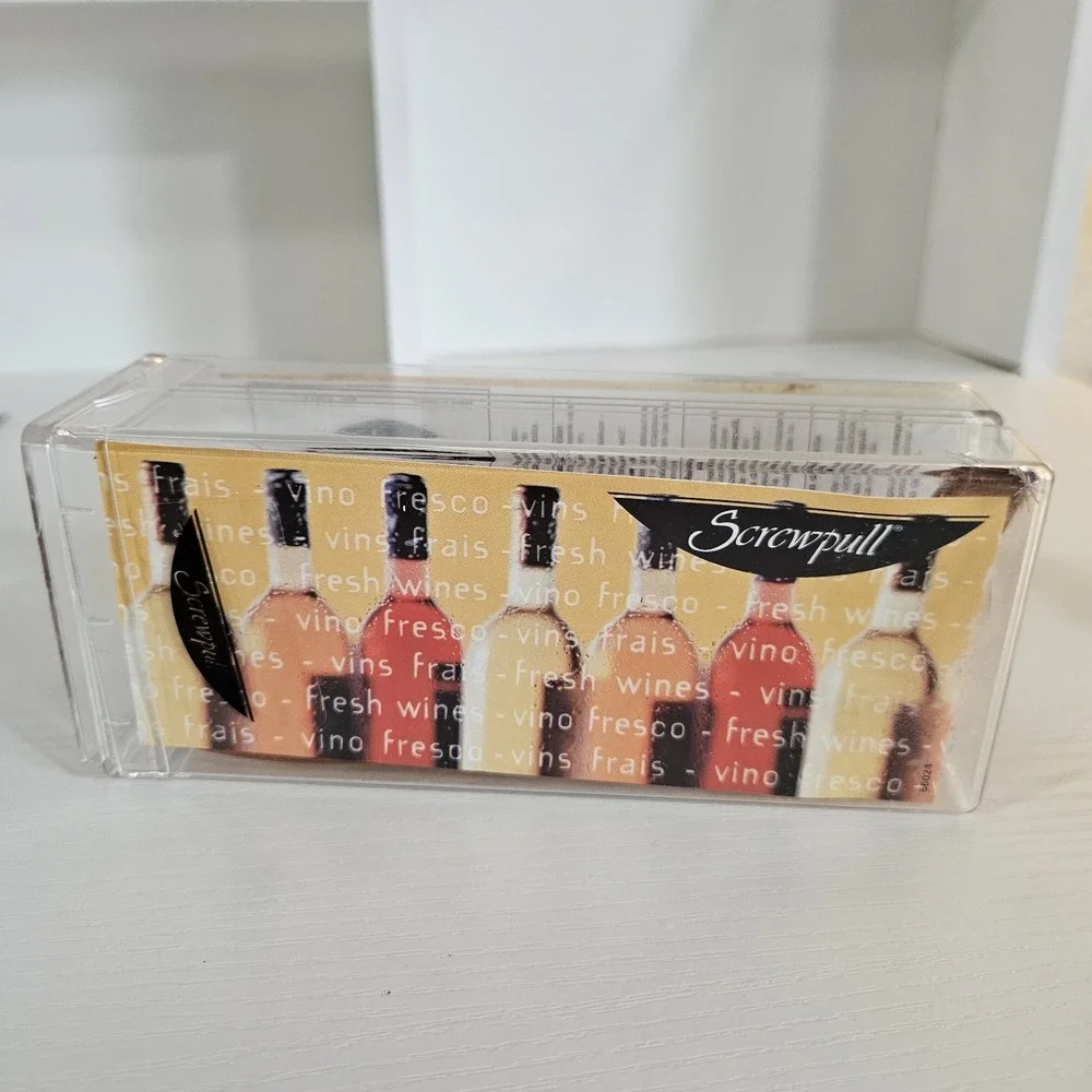 Vintage Screwpull Pocket Corkscrew Wine Opener & Foil Cutter Set (Amber)